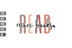 Read More Books Svg, Book Quotes Svg Product Image 1
