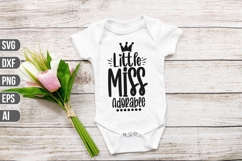 Little Miss Svg, Funny Baby Svg Product Image 1