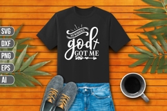 No Worries God Got Me Svg, Christian Svg, Jesus Svg. Product Image 1