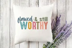 Flawed & still worthy Svg, Christian Svg, Jesus Svg Product Image 4