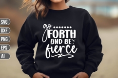go forth and be fierce Svg, Christian Svg Product Image 1