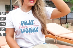 pray more worry less Svg, Religious Svg, God Svg Product Image 1