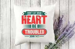 don't let your heart be troubled Svg, Christian Svg Product Image 2
