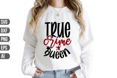 True Crime Queen Svg, True Crime Svg Product Image 1