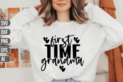 first time grandma Svg, Family Svg Product Image 1