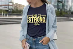 She Is Strong Svg, Christian Svg, Jesus Svg Product Image 3