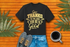 Give Thanks To the Lord for He Is Good Svg, Christian Svg Product Image 3