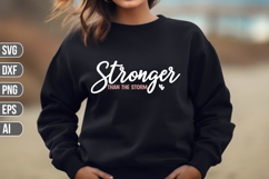 Stronger Than the Storm Svg, Motivation Svg Product Image 1