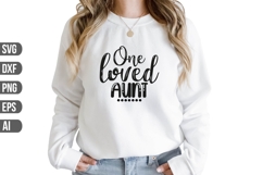 One Loved Aunt Svg, Aunt Svg Product Image 1