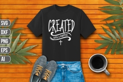 Created with a purpose Svg, Christian Svg, Jesus Svg. Product Image 1