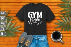Gym hair Don&#039;t care Svg, Workout SVG Product Image 1