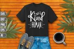 Be a kind human Christian Svg, Faith Svg, Jesus Svg. Product Image 1