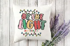 Be The Light God Svg, Bible Quote Christian Svg Product Image 3