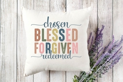 Chosen blessed forgiven redeemed Svg, Christian Svg Product Image 3