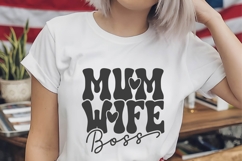 Mum Wife Boss Svg, Mom Quotes Svg Product Image 2