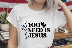 all you need is Jesus Svg, Love Svg, Bible Svg Product Image 2