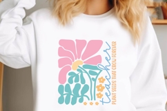 Teacher Boho Floral Quote SVG Bundle Product Image 8