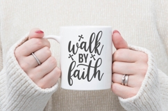 Walk by Faith Svg, Religious Svg, Jesus God Svg Product Image 2