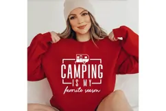 Camping Is My Favorite Season Svg, Camping Vibes Svg Designs Product Image 1