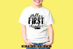 Hello First Grade, Svg, Back to School Svg Product Image 1