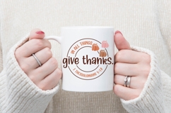 in all things, give thanks Svg, Autumn Svg, Fall Svg Designs Product Image 1