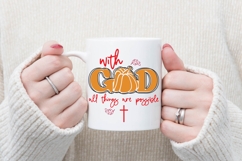 With God All Things Are Possible Svg, Autumn Svg, Fall Svg Product Image 2