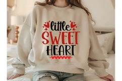 little sweet heart Svg, Valentine Shirt Svg Designs Product Image 2