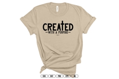 Created With a Purpose Svg, Christian Svg Product Image 1