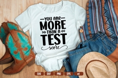 You Are More Than a Test Score Svg, Teacher Shirt Svg Product Image 1