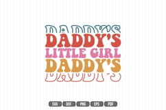 Daddy&#039;s Little Girl Svg, Father&#039;s Day Svg Product Image 1