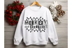 Merry and Bright Svg, Christmas Svg, Xmas Svg Product Image 2