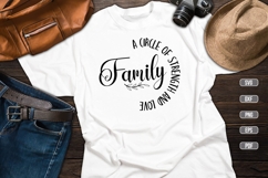 Family A Circle of Strength and Love Svg, Family Svg Product Image 1