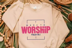 Made to Worship Svg, Religious Svg, Jesus God Svg Product Image 2