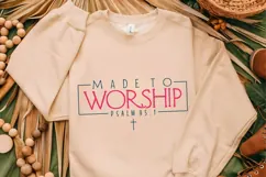Made to Worship Svg, Religious Svg, Jesus God Svg Product Image 2