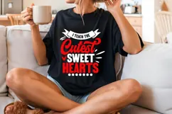 I Teach the Cutest Sweet Hearts Svg, Teacher Quotes Svg Product Image 2