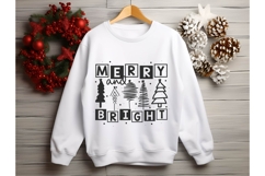 Merry and Bright Svg, Christmas Svg, Xmas Svg Product Image 2