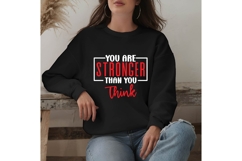 You Are Stronger Than You Think Svg, Motivation Svg Product Image 2