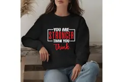 You Are Stronger Than You Think Svg, Motivation Svg Product Image 2