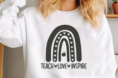 Teach Love Inspire Svg, Teacher Svg Product Image 1