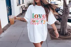 Love More Worry Less Svg, Religious Svg, Jesus God Svg Product Image 2