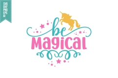 Be Magical Svg, Unicorn Svg Design Product Image 2