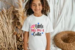 Little Miss Pre-K Cutie Svg, Back to School Svg Product Image 2