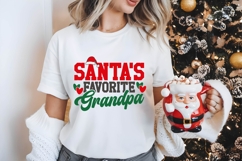 Santa&#039;s Favorite Grandpa Svg, Christmas Svg, Xmas Svg Product Image 1