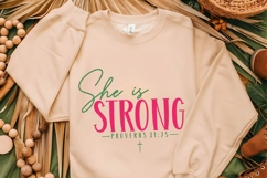 She is Strong Svg, Religious Svg, Jesus God Svg Product Image 2