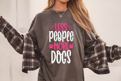 Less people more dogs Svg, Dog Lover Svg Product Image 2