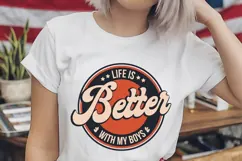 Life Is Better with My Boys Svg, Mother's Day Svg Product Image 2
