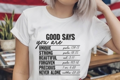 God says you are Svg, God Svg, Bible Svg Product Image 2
