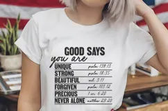 God says you are Svg, God Svg, Bible Svg Product Image 2