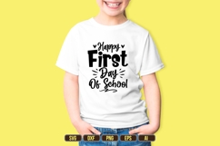 Happy First Day of School Svg, Back to School Svg Product Image 1