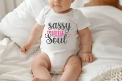 Sassy Little Soul Svg, Funny Baby Svg Product Image 1